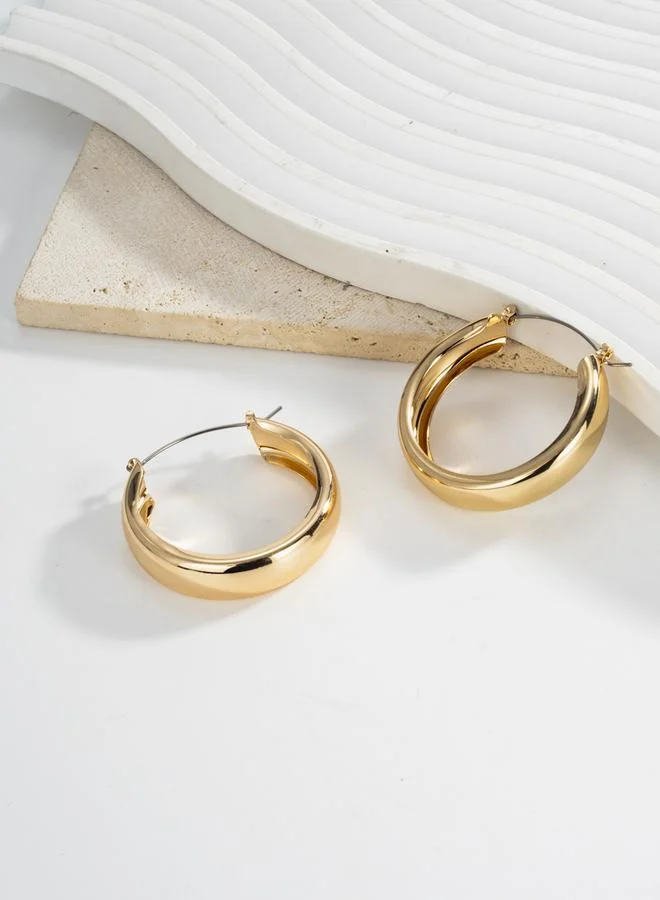 تايك تو أقراط هوبة سادة